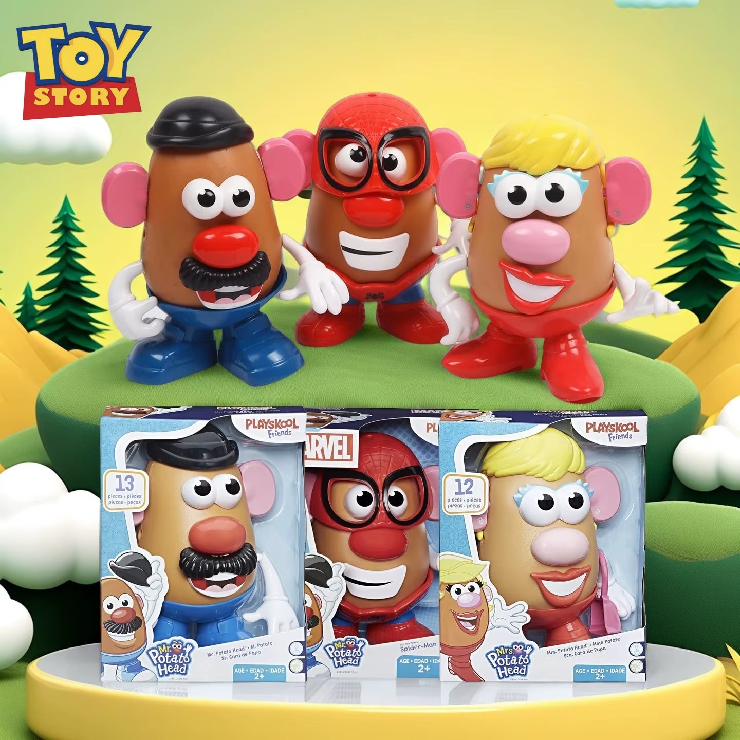 Mr Potato Head Mrs Potato Head Action Figures Gift Toy for Children